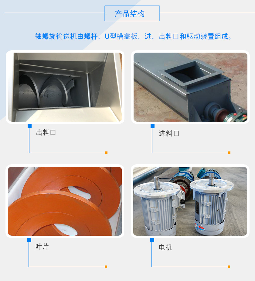 U型螺旋輸送機產(chǎn)品結構