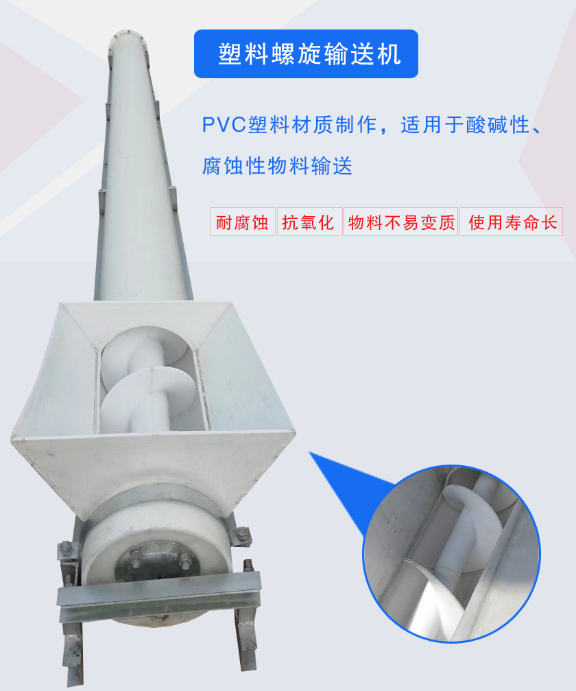 PVC塑料材質(zhì)制作,適用于酸堿性、腐蝕性物料輸送